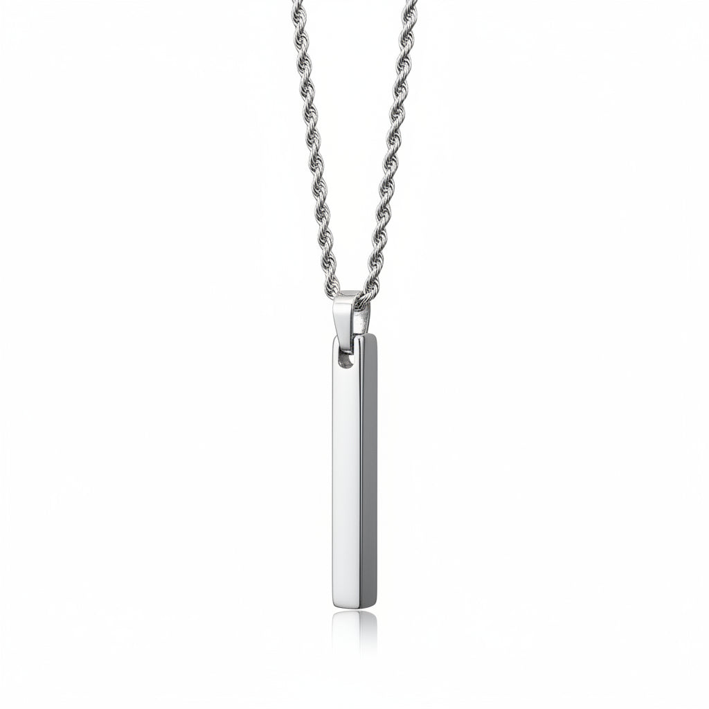 Silver Pendant Chain Necklace