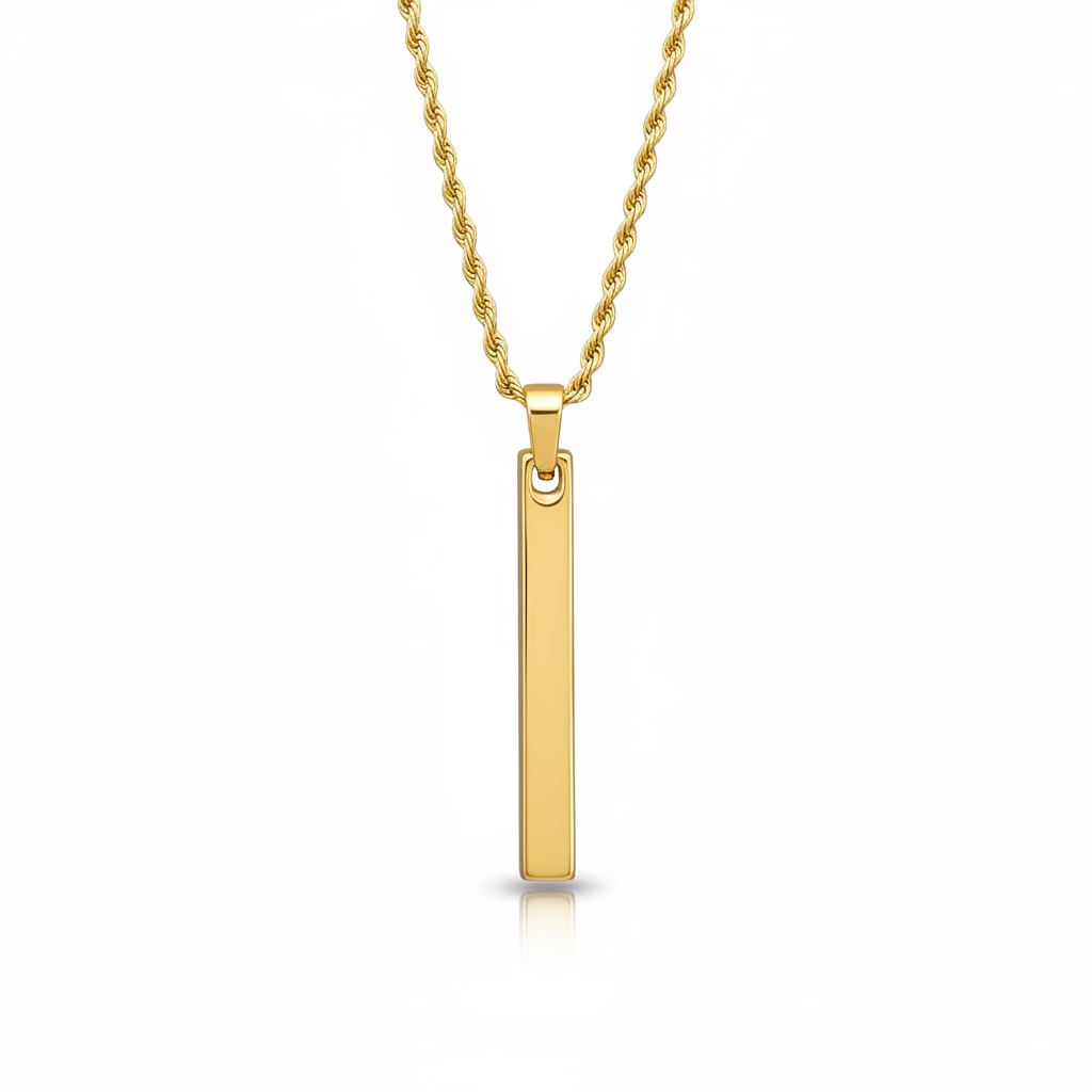 Gold Pendant Chain Necklace
