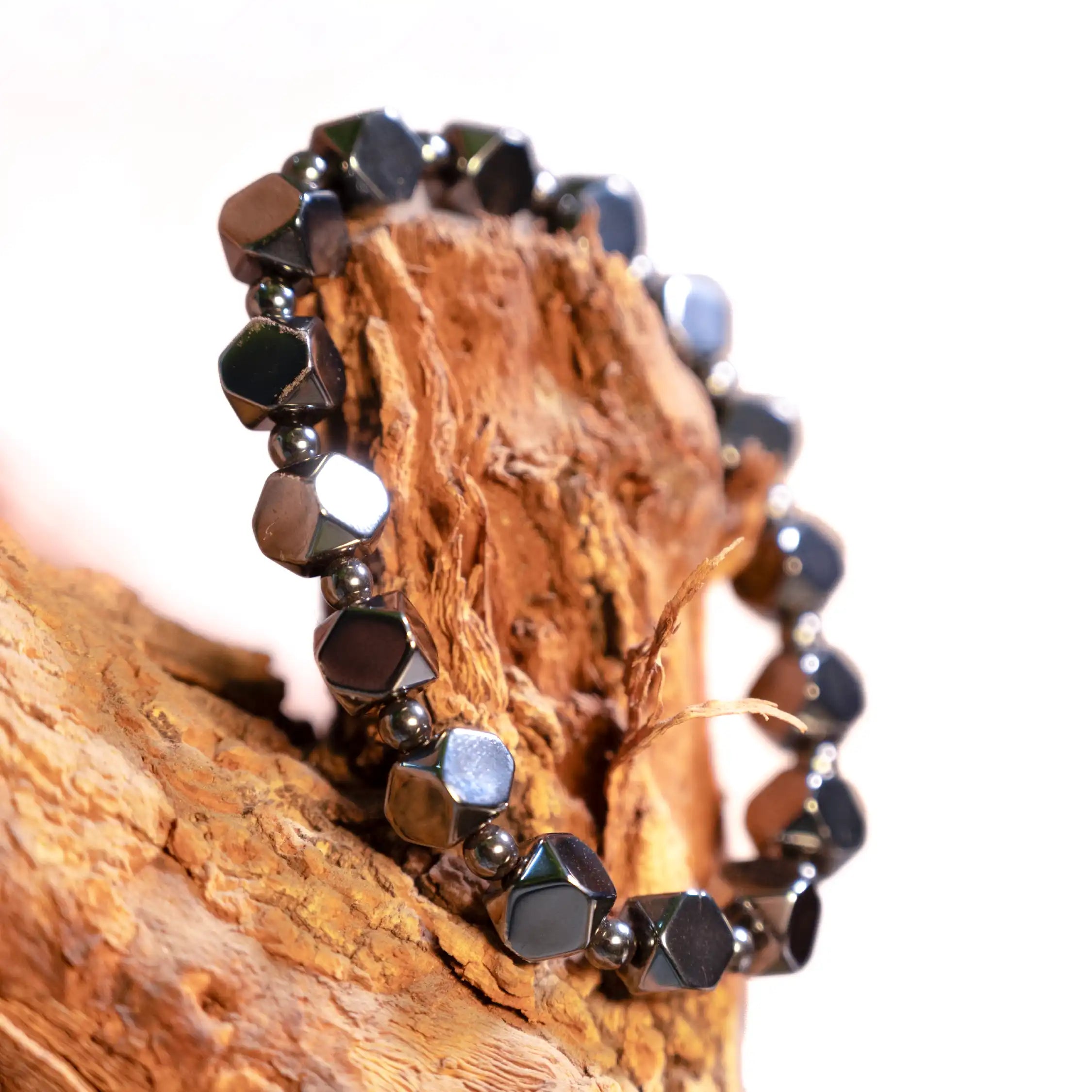Hematite Cube Bracelet