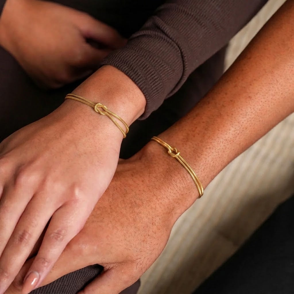 Never Ending Love | Couple Bracelet (Set of 2 Gold )