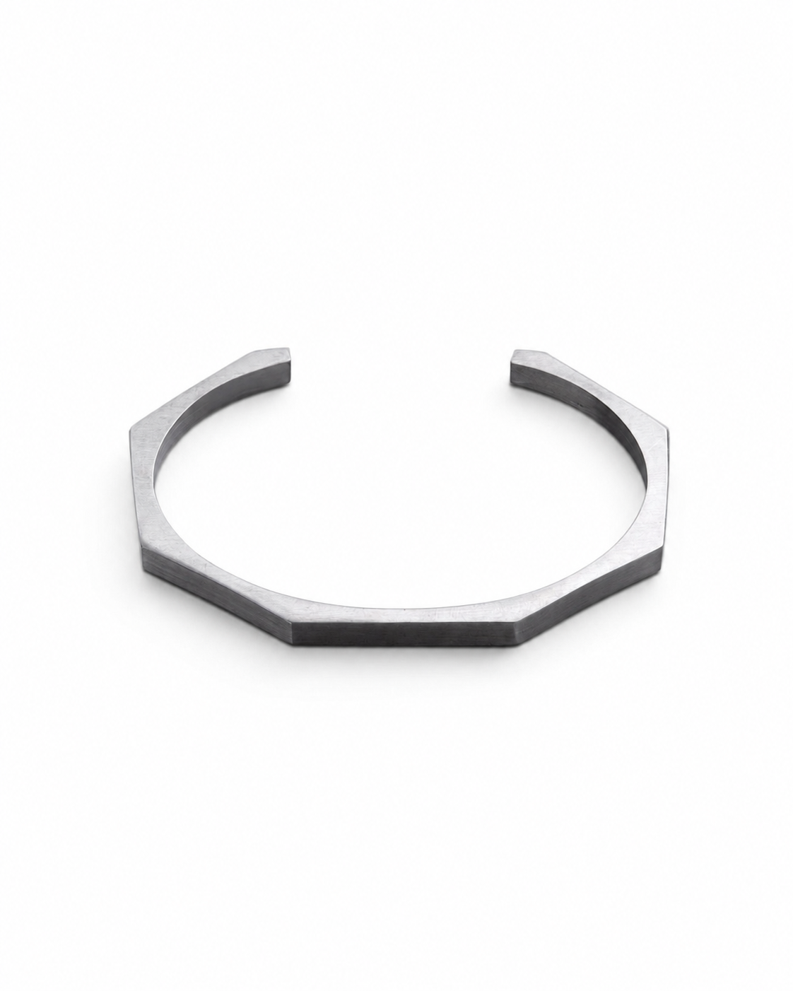 Hezagonal Cuff Bracelet Silver