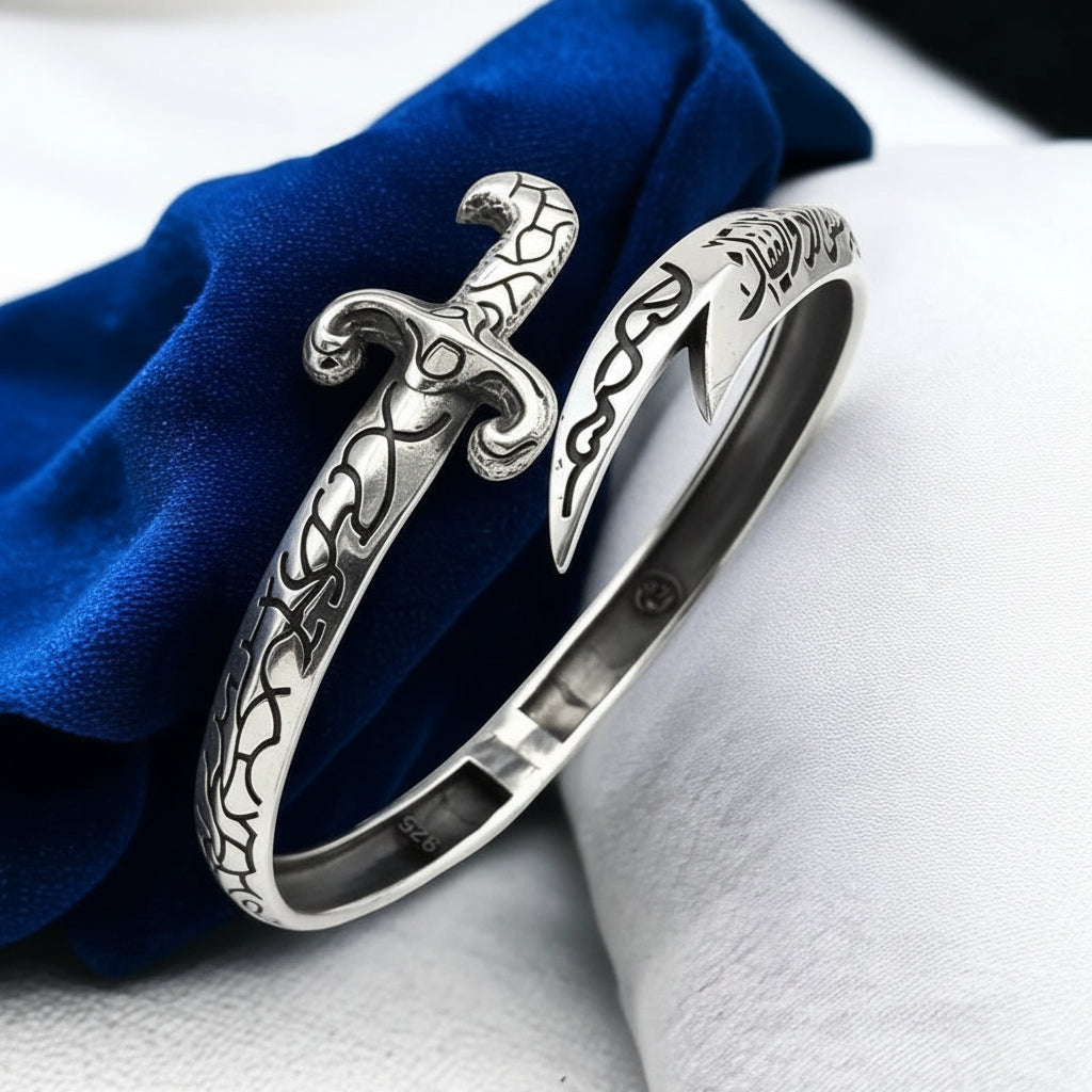 Zulfiqar Sword Stainless Steel Cuff Bracelet