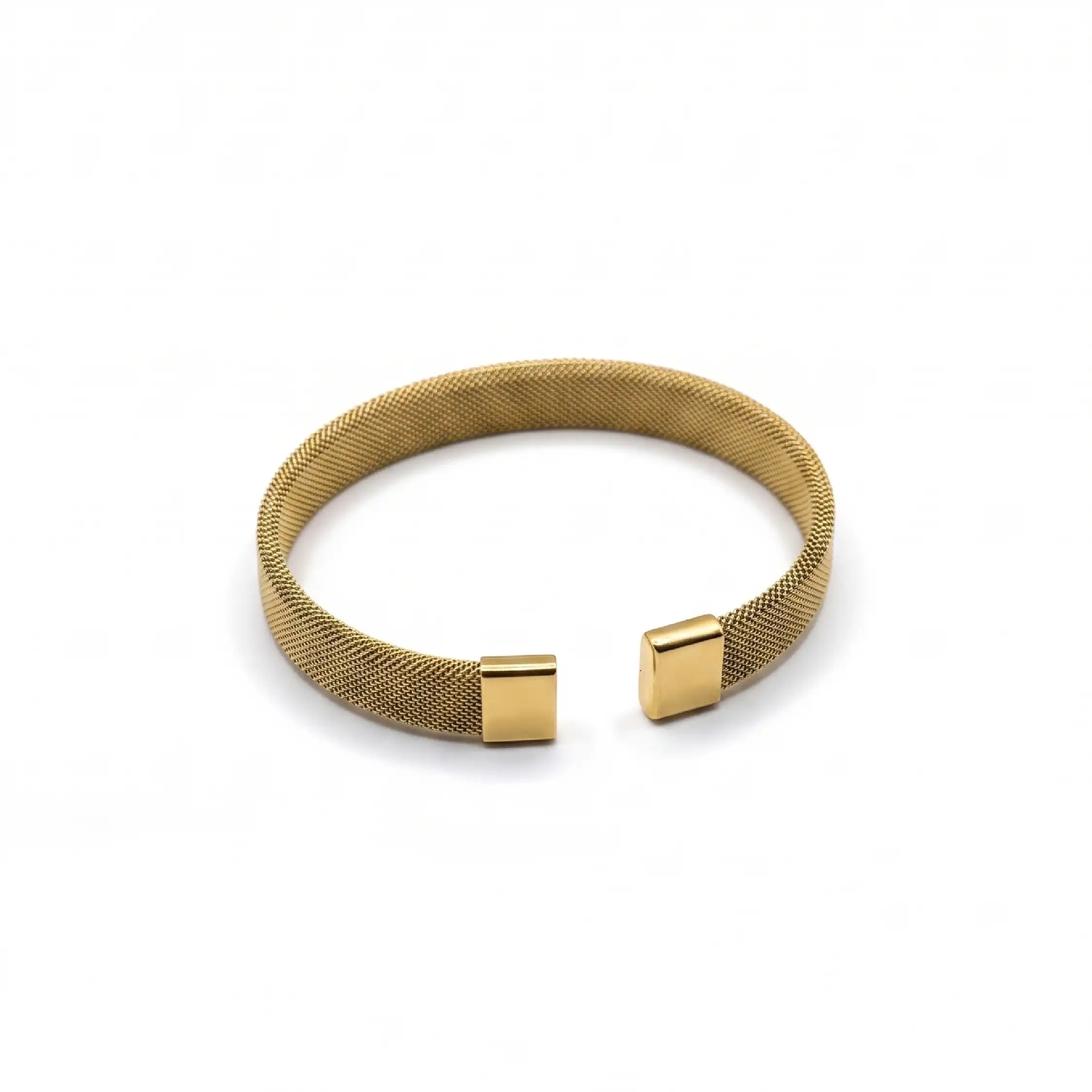 Gold Mesh Cuff Bracelet